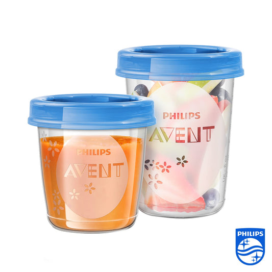 Philips Avent SCF721/20 Baby Food Storage Cups (180/240ml) - Pack of 10
