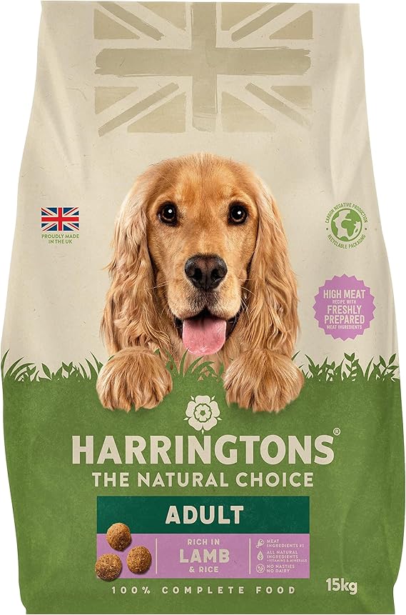 Harringtons Complete Dry Adult Dog Food Lamb & Rice 15 kg - Made with All Natural Ingredients