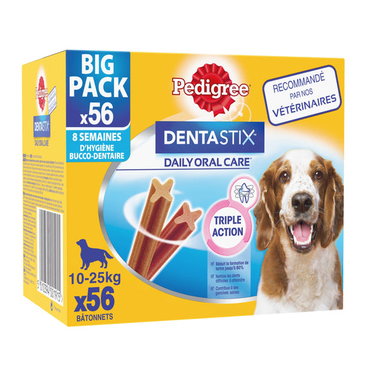 Pedigree Dentastix Daily Oral Care Medium Dog 56 Sticks, 1.44kg