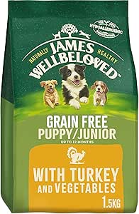 James Wellbeloved Adult Grain-Free Turkey & Vegetables 1.5 kg Bag, Hypoallergenic Dry Dog Food (Copy)